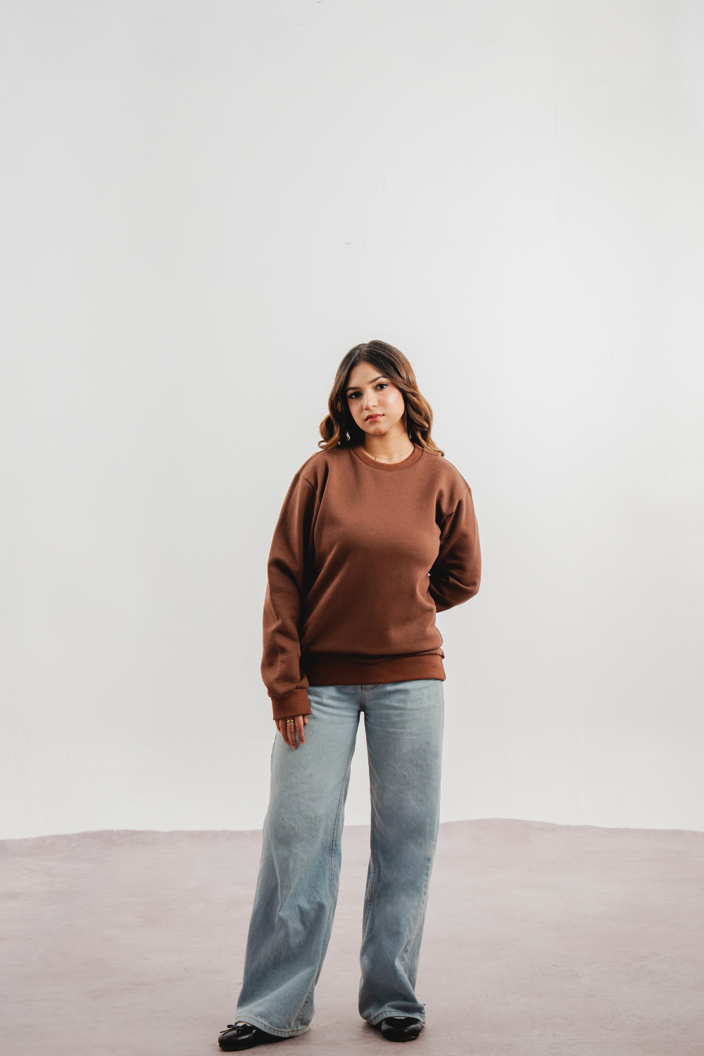 Brown Crewneck Sweatshirt