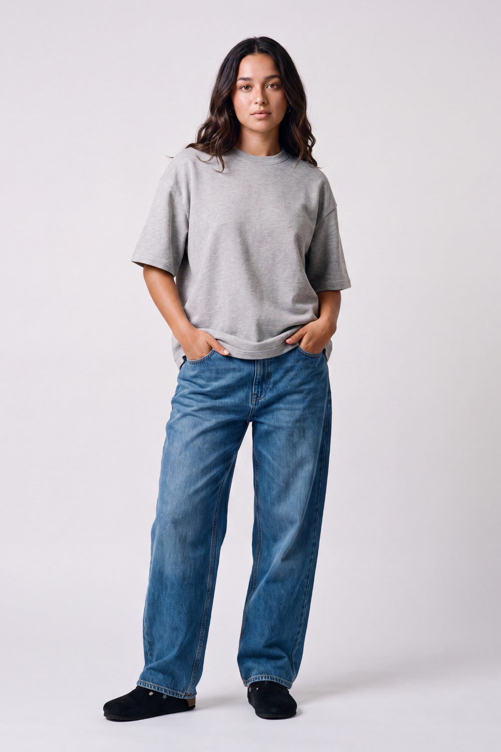 Grey Oversized Tee
