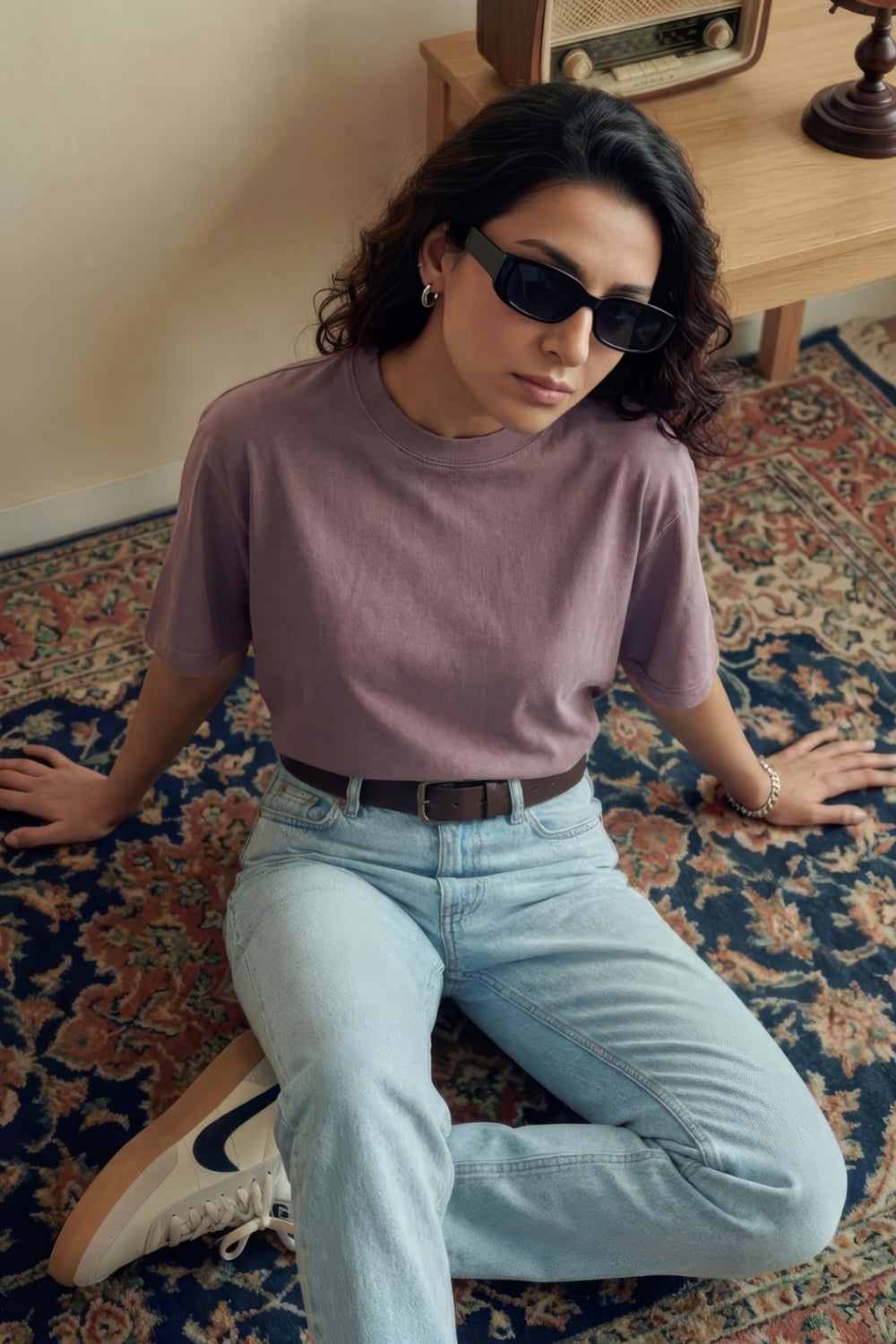 Faded Orchid Oversized Tee