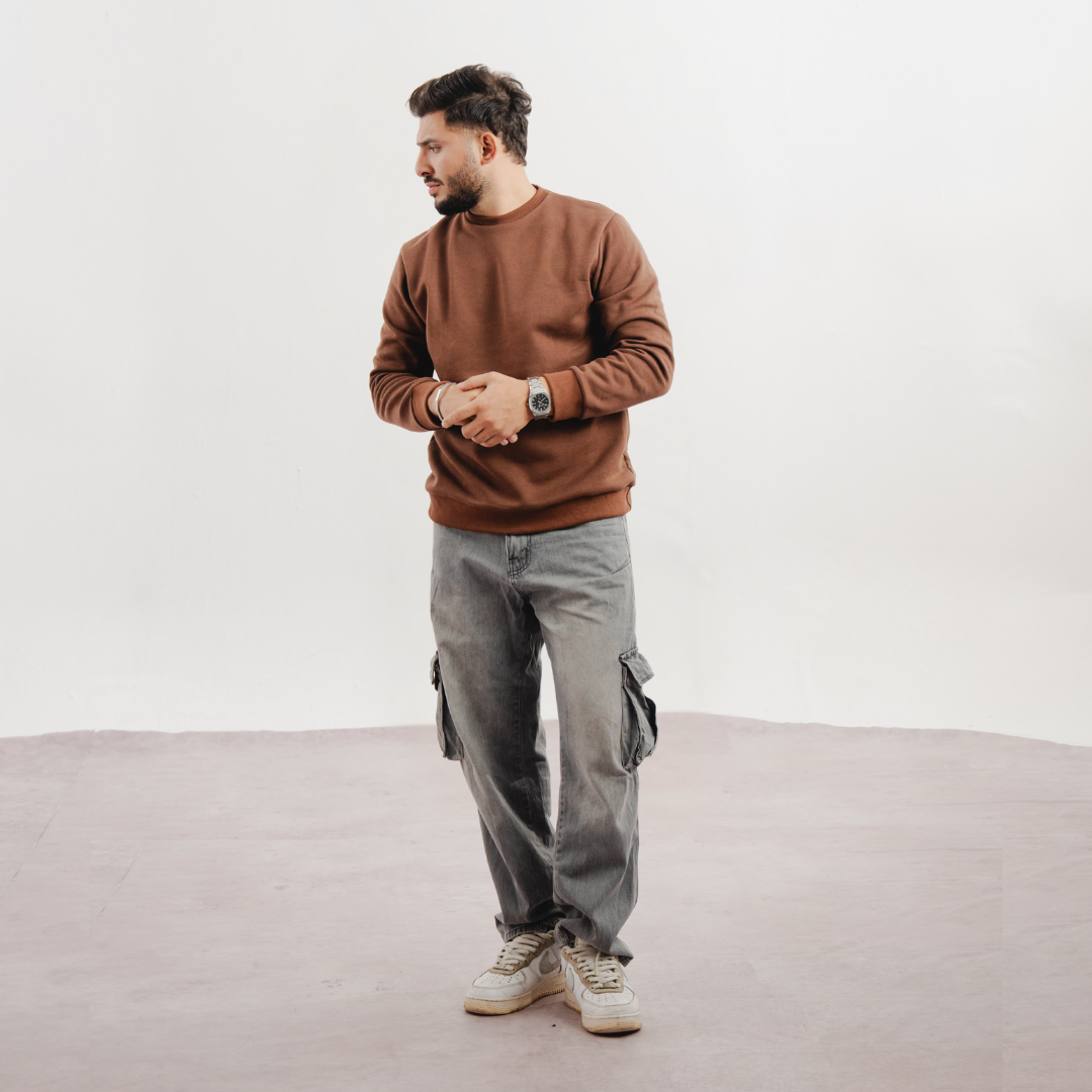 Brown Crewneck Sweatshirt