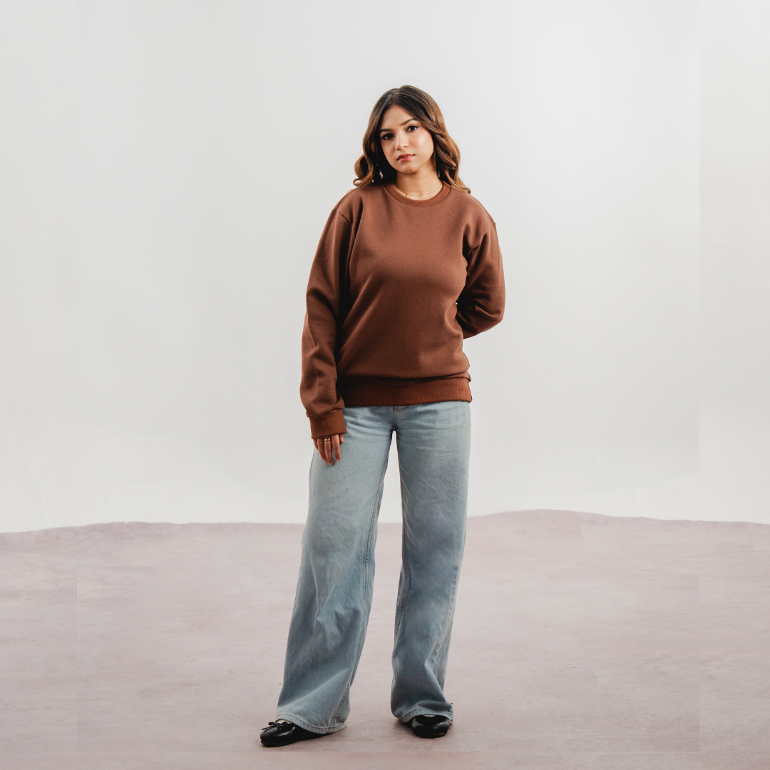 Brown Crewneck Sweatshirt