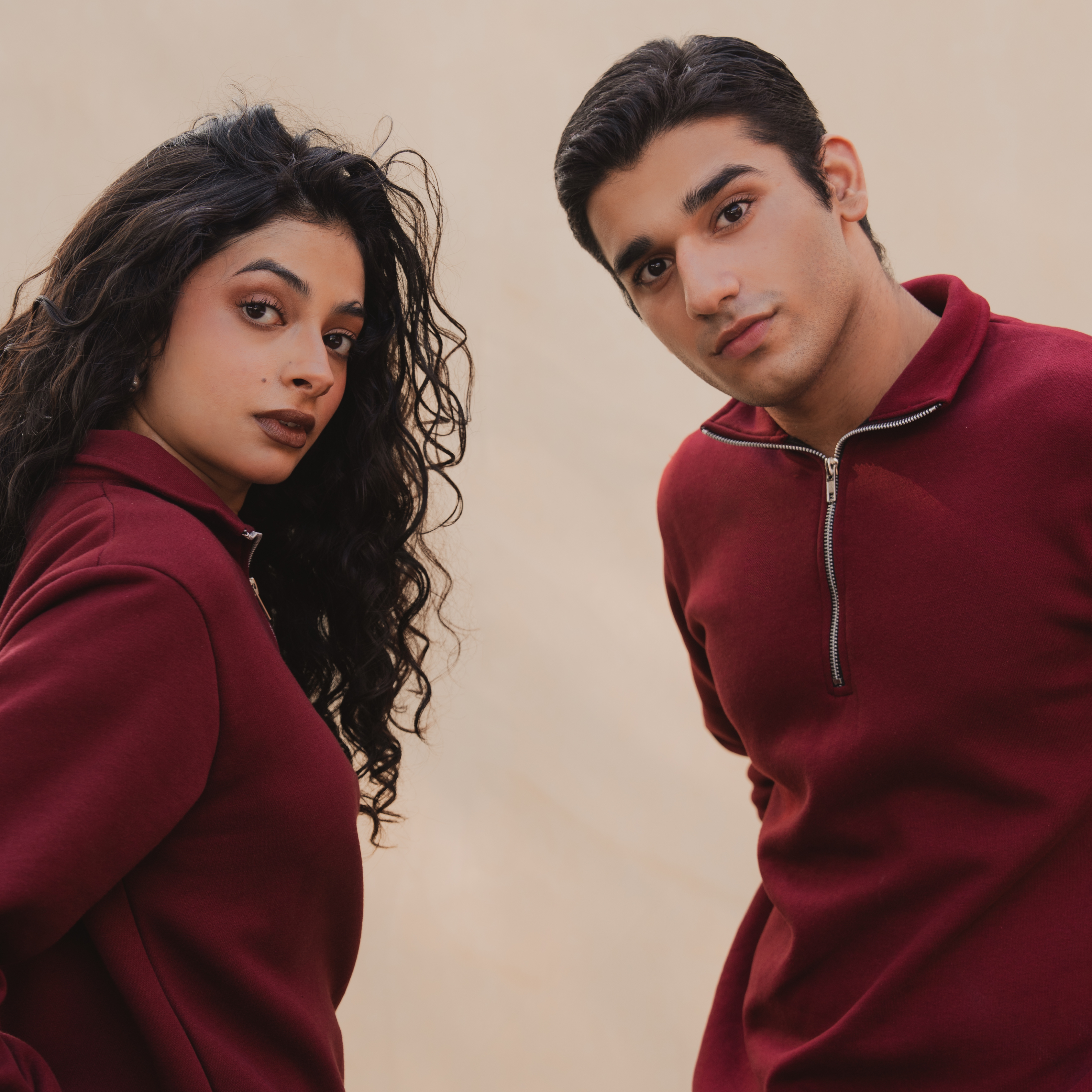 Maroon Quarter Zipper