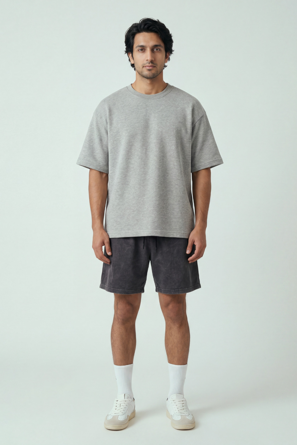 Grey Marble Shorts