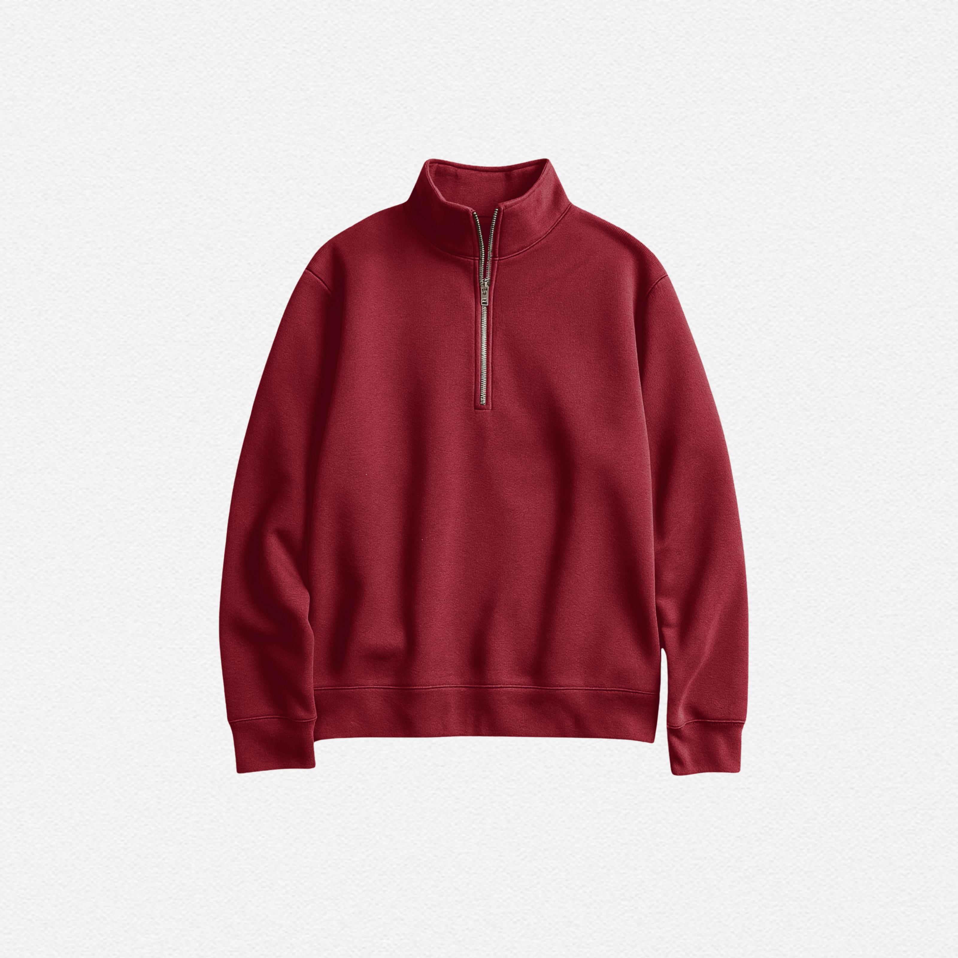 Maroon Quarter Zipper
