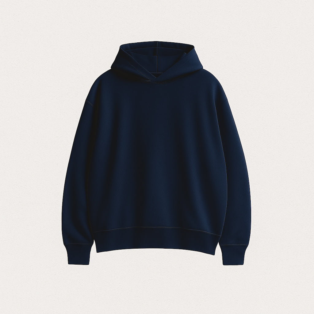 Navy Boxy Hoodie