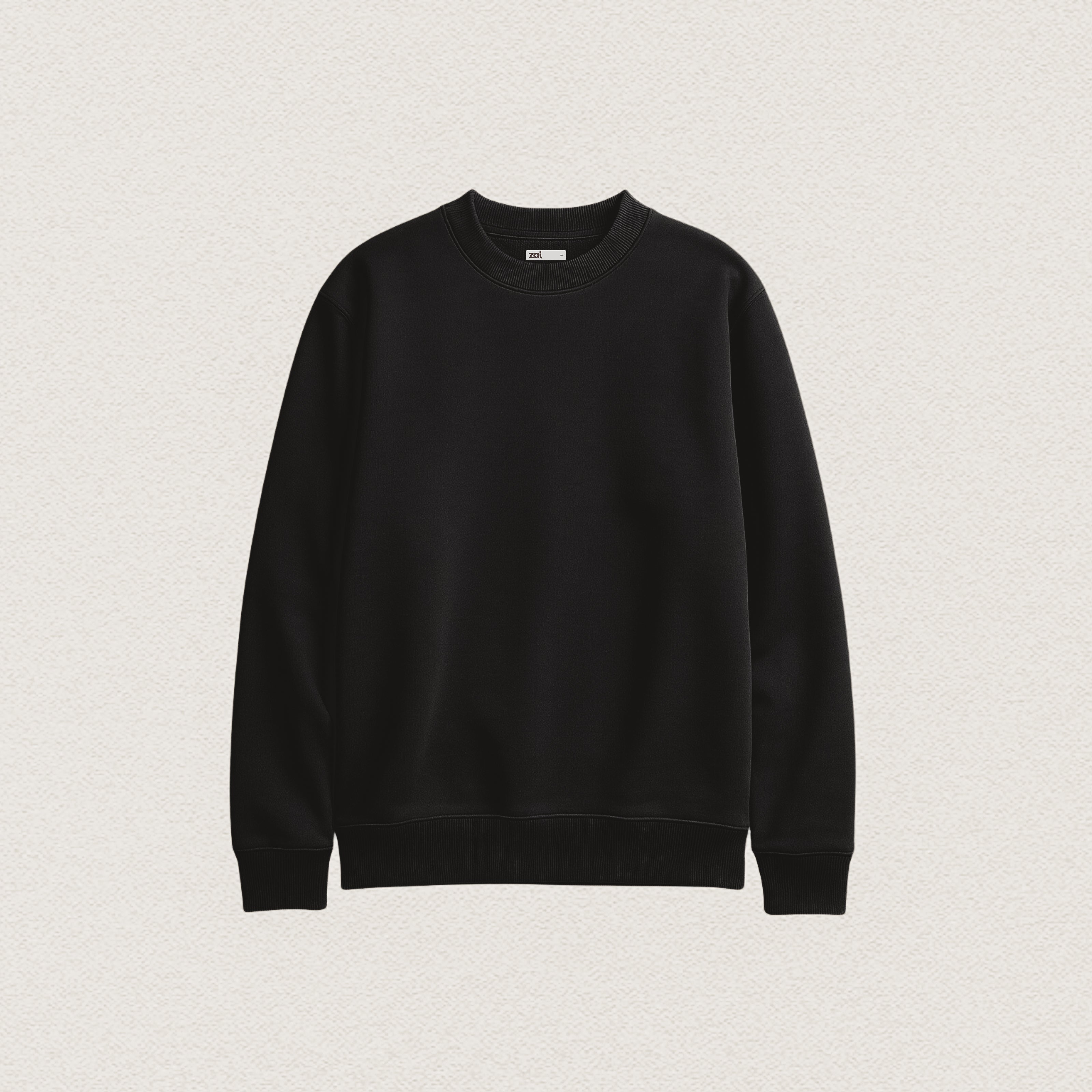 Black Crewneck Sweatshirt – Zal